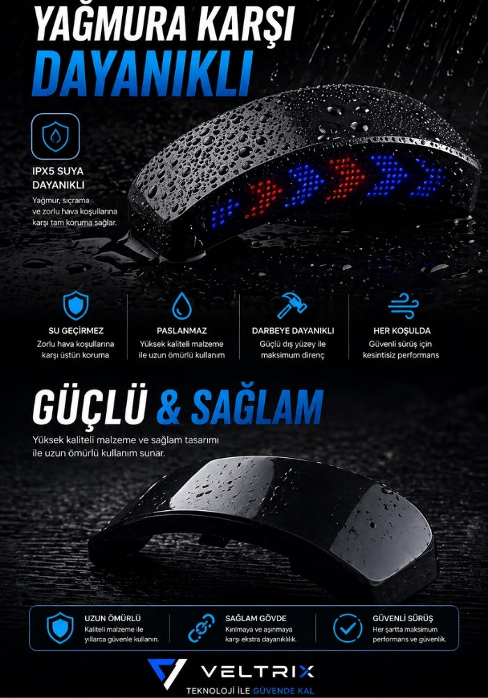 ŞARJLI MOTOSİKLET KASK EKRANI